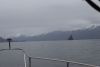 A very dark, cloudy, misty kind of day.