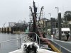 Mystic tied up at the transient dock after not being able to handle the wind and current in the marina