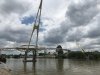 Unique bridge over the Sarawak River