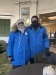 Tom and Melaine modeling the Nat Hab parka, and baklava while Kathy and I had lunch at the Fort Garry hotel in Winnipeg Day 1