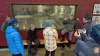 Rhonda, a colorful local, giving us a tour of the civic center