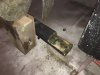 Bottom part of rudder shoe on the skeg