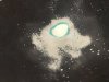 A test patch on the bottom paint to see what is happening