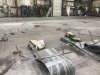 The bottom stanchion that goes around the flybridge