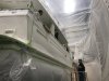 Various views of Mystic when we arrived on 11/19. They had just finished painting and were getting ready to do the bottom paint