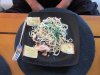 Salmon spinach Alfredo