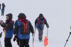 Kathy walking up to the crevasse