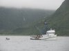 John out talking with the crabber.....he had a cabin in the bay and stayed the night!!