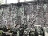 Buddha carvings were destroyed/stolen by the Khmer Rouge