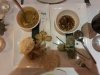 Spring rolls and ?? at Sokkak River Restaurant in Siam Reap