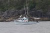 Dan and Marsha, commercial salmon trollers on fv Solstice, working in Whale Bay