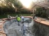 Spraying on the plaster