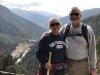 John and Kathy at the top....you could see yourself meditating with these views!!!