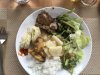 Lunch the 2nd day in Thimpu after our arduous hike up the mountain.....probaly best meal in Bhutan!!!