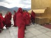 Monks entering to worship