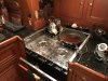 Of course, the galley took a beating....Bad Bob would be soooo proud of Kathy:)))