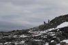 We had to hike up/down some very loose rocks!!
