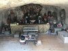 Someone dug this shrine into the rock hillside...wow!!!