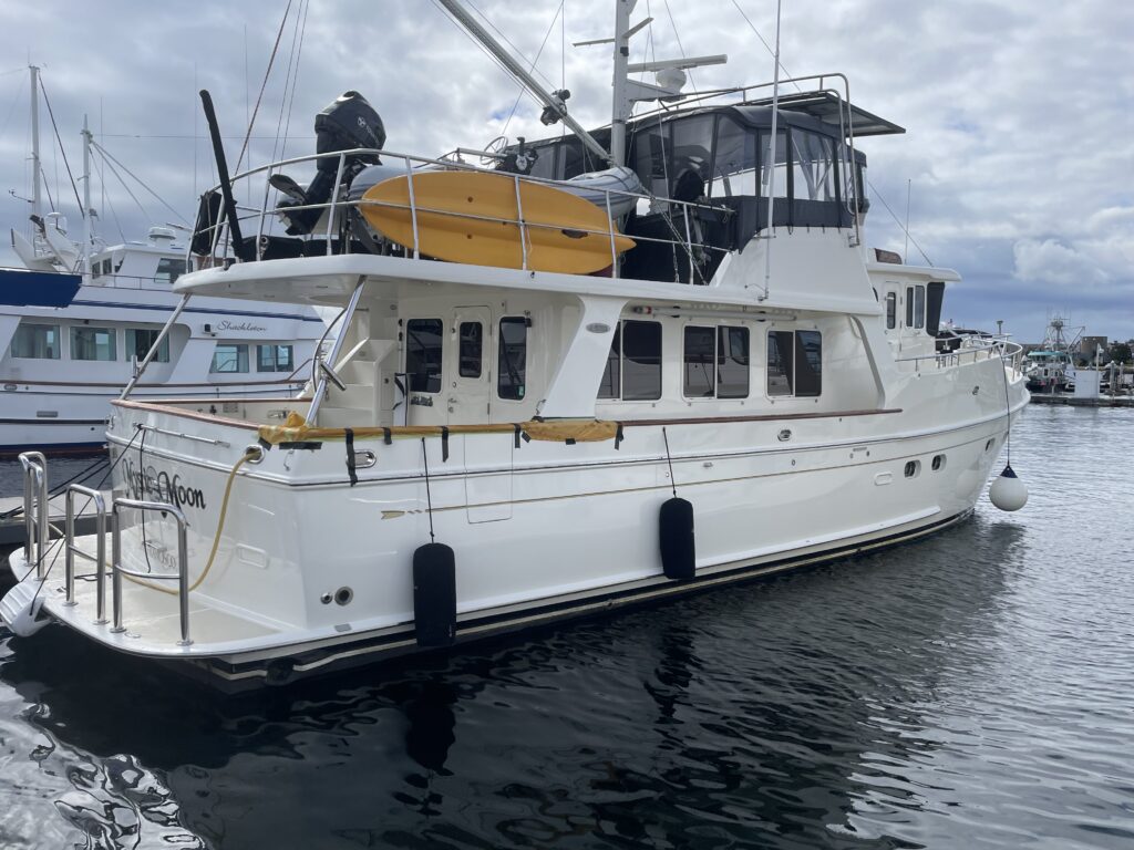 Mystic's Final Resting Place under our ownership....notice how high her waterline came up after we unloaded all our stuff